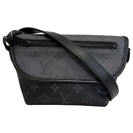 Borsa a tracolla Louis Vuitton Monogram Eclipse Nero Monogramma