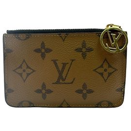 Monedero Monogram Reverse Louis Vuitton Castaño Monograma