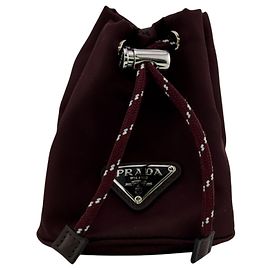 Porte-clés Prada Re-Nylon Marron