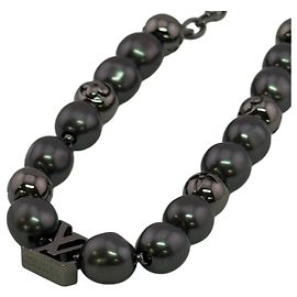 Bracelet jonc Louis Vuitton Monogram Pearl Métallisé Monogramme