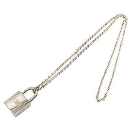Hermès Collar de cadena Hermes Kelly Cadena Plata