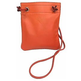 Hermès Bolsa de Ombro Hermes Sac Aline Mini Laranja