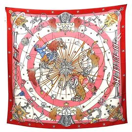 Hermès Echarpe Hermes Carre Geant 140 Chorus Stellarum Laranja