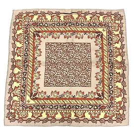 Hermès Sciarpa HERMES Carre 42 Beige