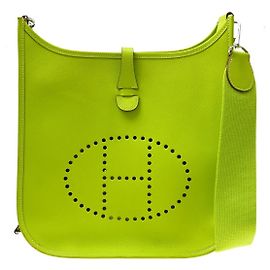 Hermès Sac Hermes Evelyne Gen III Clemence PM Vert