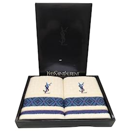 Set asciugamani Yves Saint Laurent Blu Beige Verde Porpora
