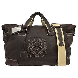 Borsa Loewe Anagram in pelle Marrone