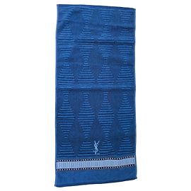 Toalla de invitado Yves Saint Laurent de algodón azul Azul