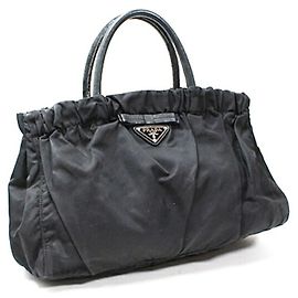 Borsa Tote in Nylon Nero Prada Nero