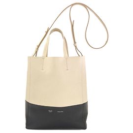 Céline Borsa Celine Vertical Cabas Small 2-Way Nero Bianco
