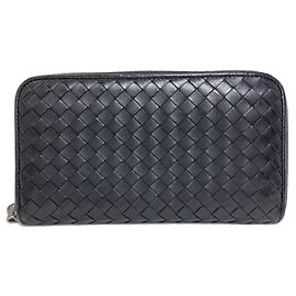Bottega Veneta Intrecciato Long Wallet Black