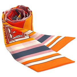 Hermès Hermes Twilly Seidentuch Orange
