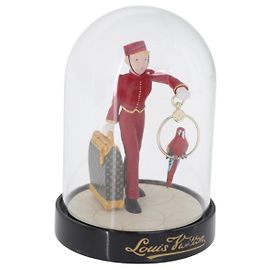 LOUIS VUITTON Pageboy Snow Globe Vidrio Transparente LV Auth 193881M Otro