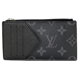 Louis Vuitton Monogram Eclipse Coin Case Black