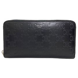 Céline Portafoglio lungo Triomphe Celine Nero