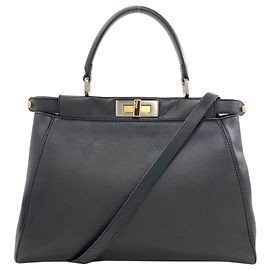 Sac à main 2-Way Fendi Peekaboo Noir
