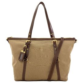 Bolsa Tote 2-Way Prada 1BG253 Marrom