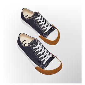 Loewe denim sneakers navy blue White Blue