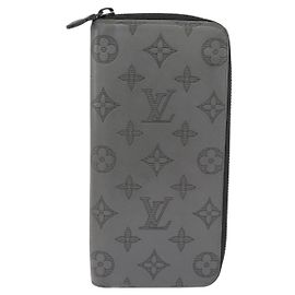 Louis Vuitton Zippy Wallet Vertical Monogram Shadow Leather Brown