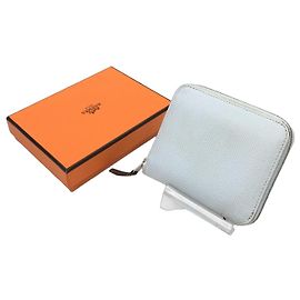 Hermès Hermes Azap Zip Around Silk'in Epsom Long Blu