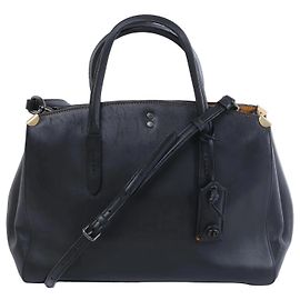 Sac à main 2Way Coach 1941 Cooper Carryall en cuir noir Marron