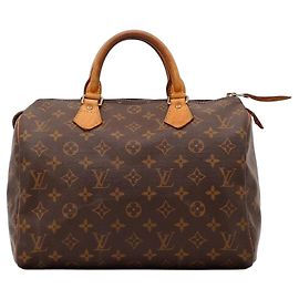 Bolsa Louis Vuitton Speedy 30 Monogram Canvas Marrom Monograma