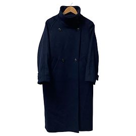 Autre Marque Simplicite W Beaver Wool Coat Blue