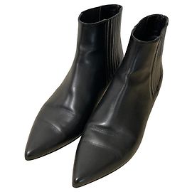 Céline Bottines Chelsea en cuir CELINE Noir