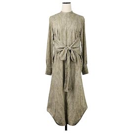 Autre Marque CLANE WAIST RIBBON PYTHON ONE PIECE Brown Other