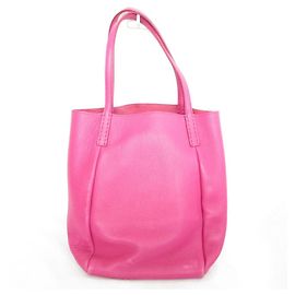 Autre Marque HIROFU Leder-Tote-Bag Pink