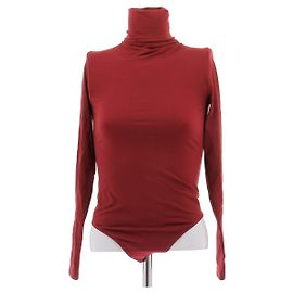 Wolford Red Wool Bodysuit Red