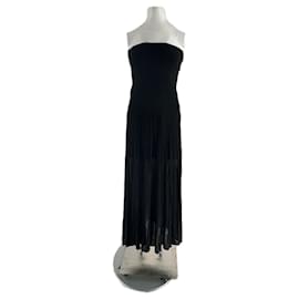 Robe maxi noire en coton Cos Noir