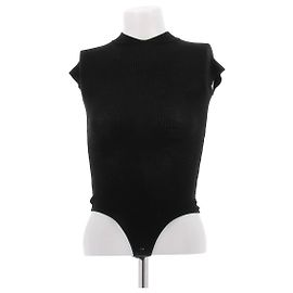 Khaite Black Wool Bodysuit Black