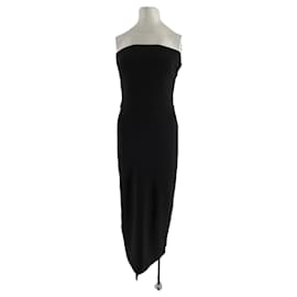Staud Maxikleid schwarz Schwarz