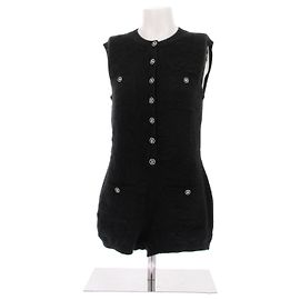 Chanel Combishort en cachemire Noir