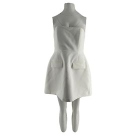 Autre Marque ODDMUSE Trägerloses weißes Kleid Weiß