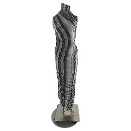 Missoni Zig Zag Maxikleid Grau Viscose Grau