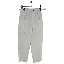 Pantalones Isabel Marant blancos de algodón Blanco