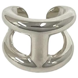 Hermès Hermes Osmos GM Sterling Silver 925 Ring Silvery