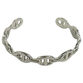 Hermès Hermes Chaine d'Ancre Enchainée Bangle Silvery