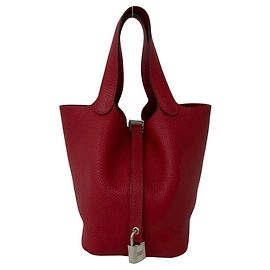 Hermès Hermes Picotin Lock PM Handbag Red