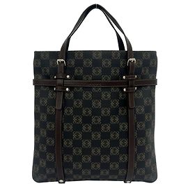 Sac cabas Loewe Repeat Anagram Pattern Marron
