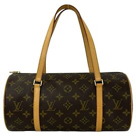 Bolsa Louis Vuitton Papillon 30 Monogram Pattern Leather Marrom