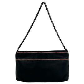 Chanel Black Lambskin Handbag Black