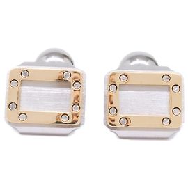 Gemelli Cartier Santos in oro 18K combinato Argento D'oro