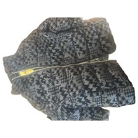 Autre Marque MARKUP Gesteppte Jacke mit Hahnentrittmuster Schwarz Grau