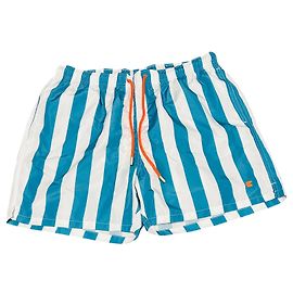 Autre Marque Pantaloncini da bagno a righe Gallo blu e bianchi Bianco Blu