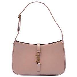 Saint Laurent Le 5 a 7 en cuir lisse marron Marron Chair