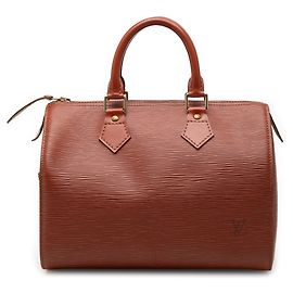 Louis Vuitton Marrom Epi Speedy 25 Marrom