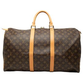 Louis Vuitton Marron Monogram Keepall 50 Marron
